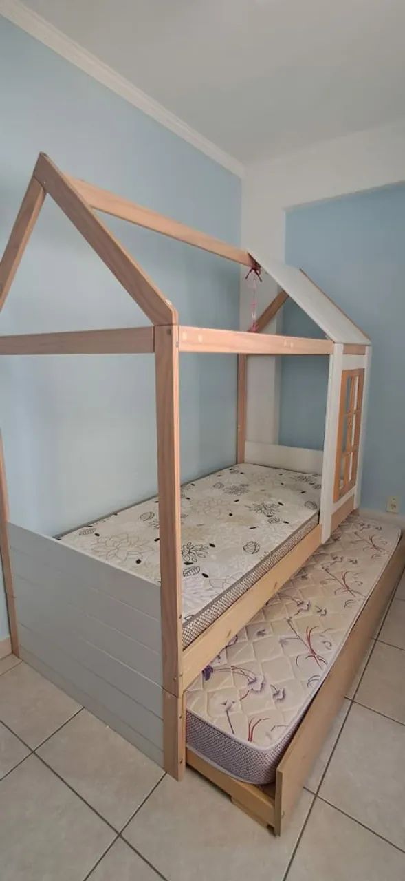 Cama casinha com cama auxiliar - Foto 6