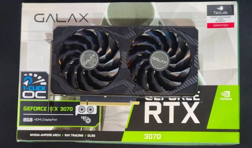 RTX 3070 8gb - GALAX (1-Click OC Feature)64307867785859121