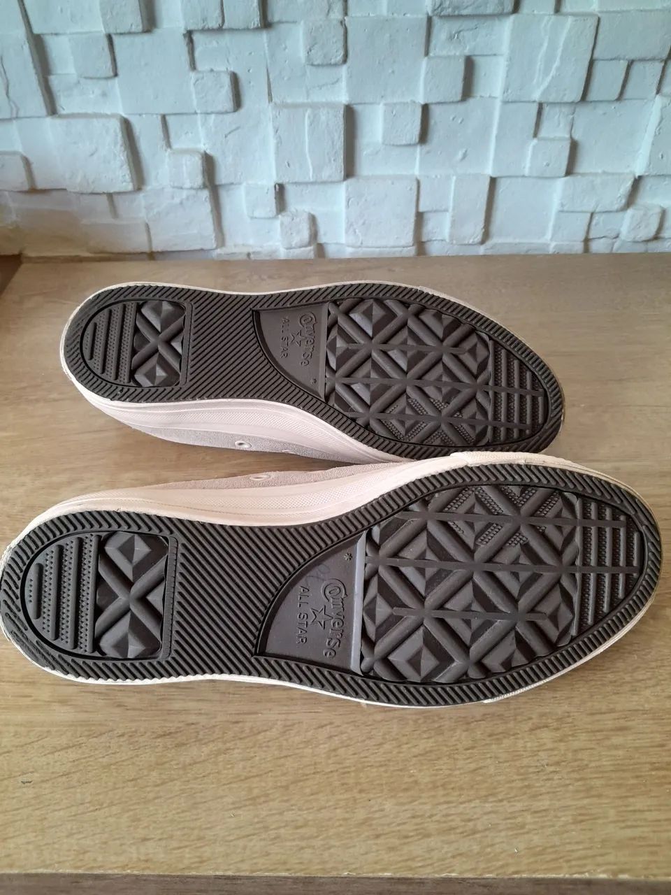 Converse All Star Rosa couro  - Tamanho 37 - Foto 4