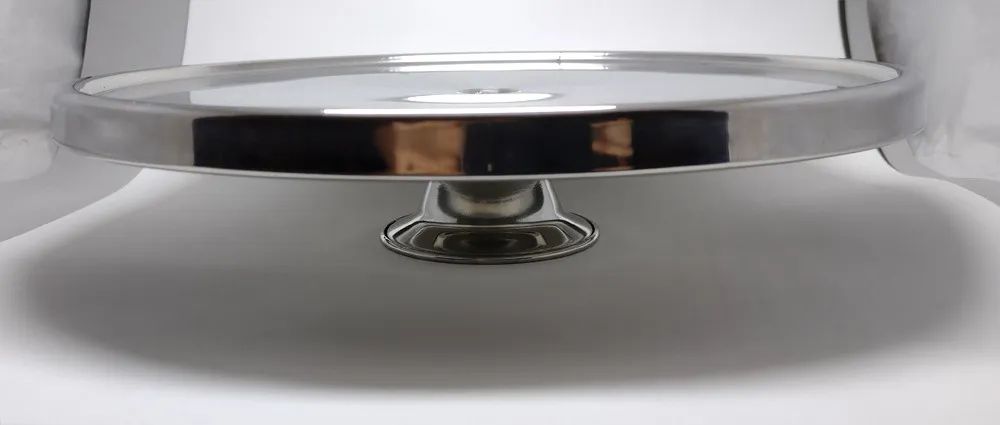 Boleira com pé em inox 31cm