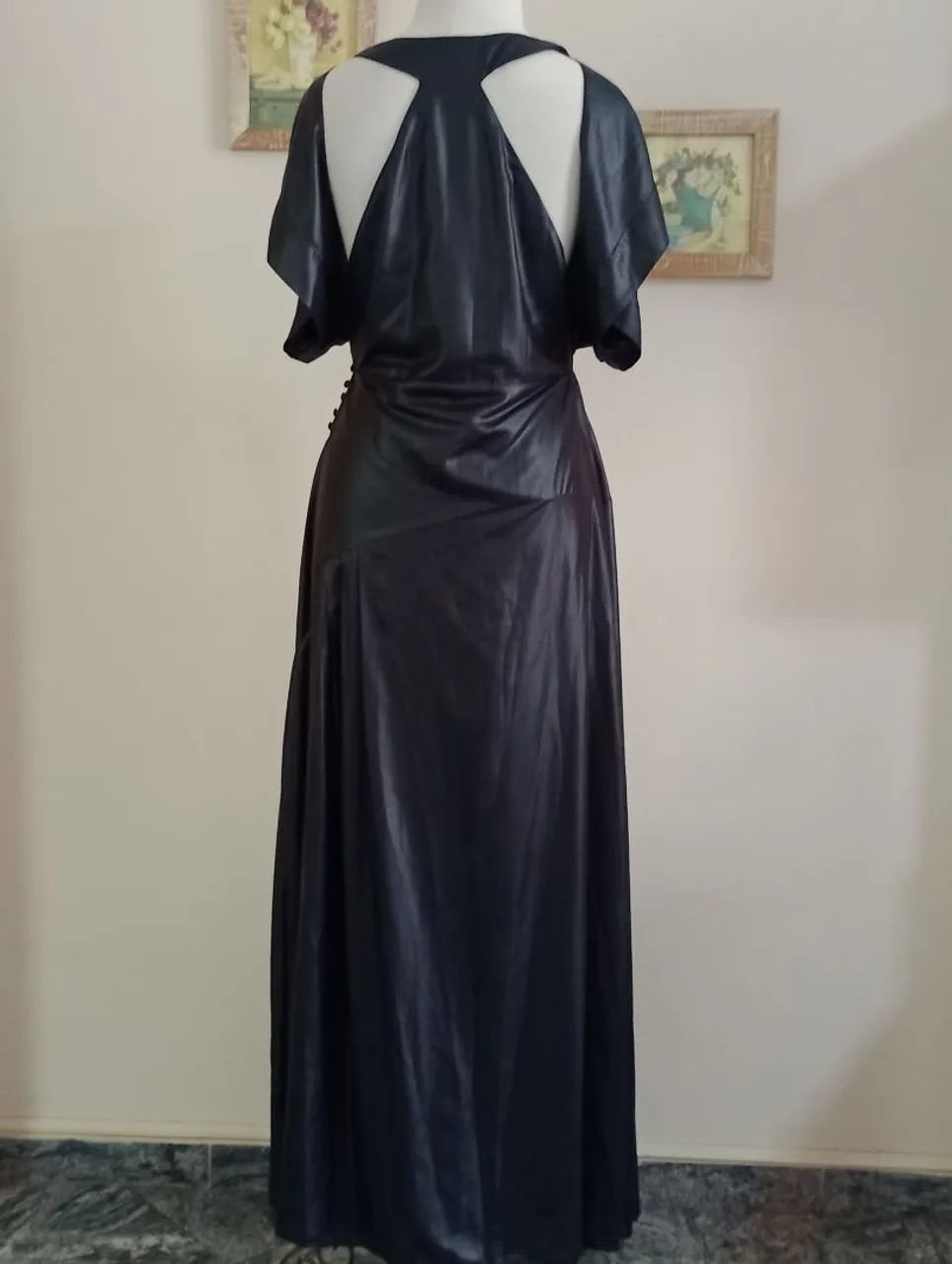 Vestido longo preto Fábia Bercsek - Foto 5