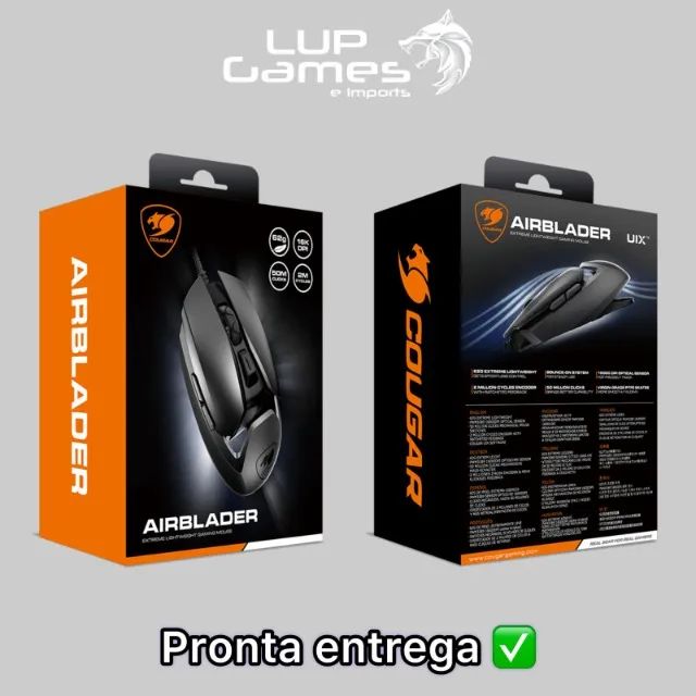 Mouse gamer Cougar Airblader 16kDPI (Loja Física) - Foto 5