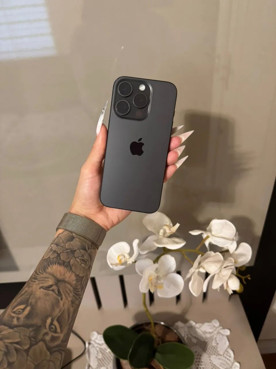 iPhone 15 Pro 256gb Titânio Preto - Foto 3