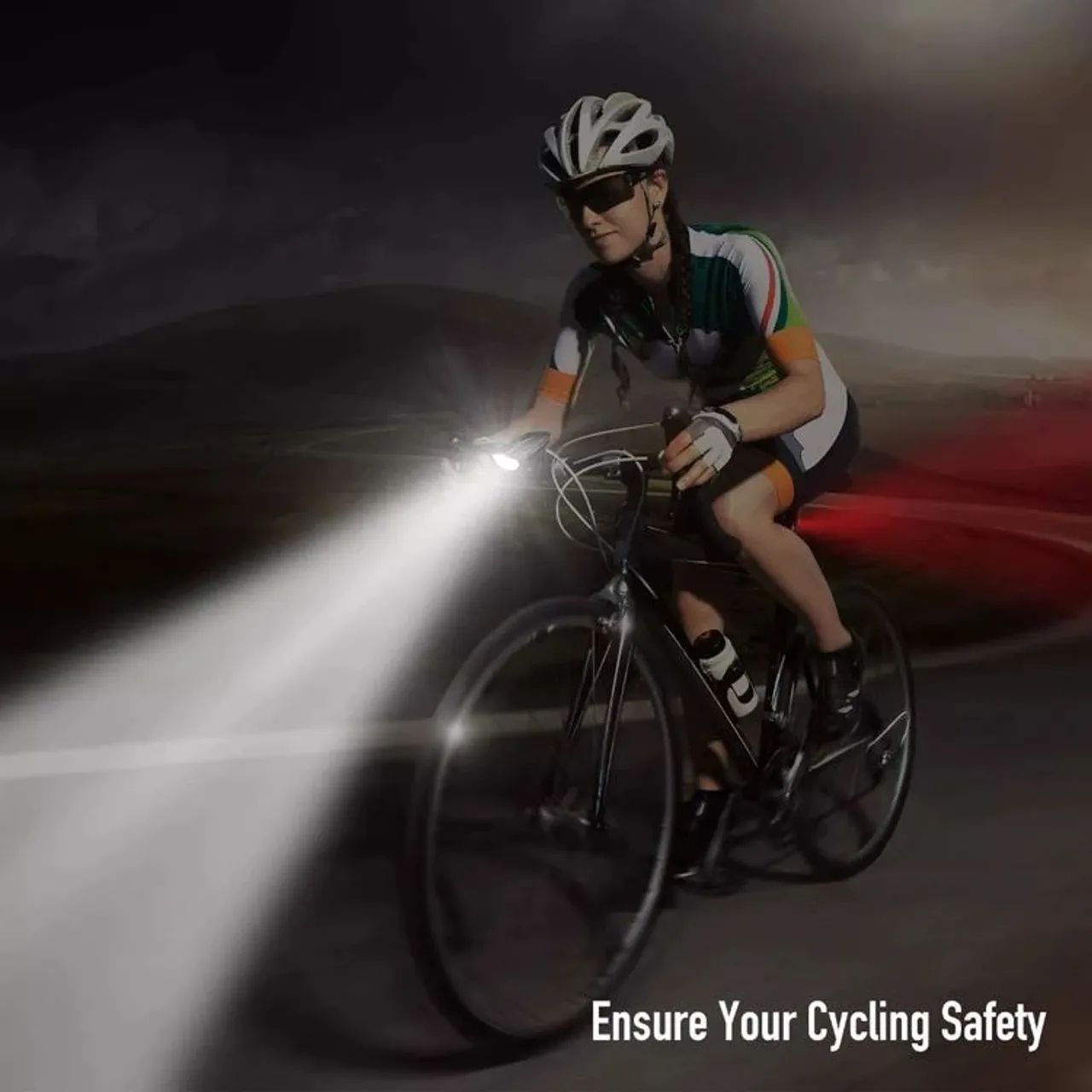 Lanterna Bike com Sirene e 250 Lumens - Foto 4