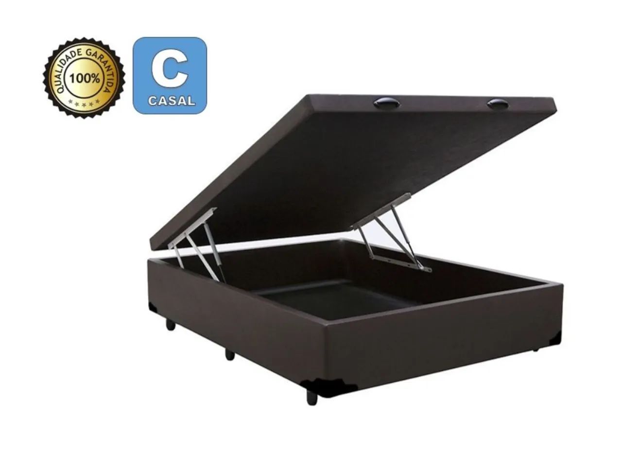 Cama Box Casal  Baú - Nova
