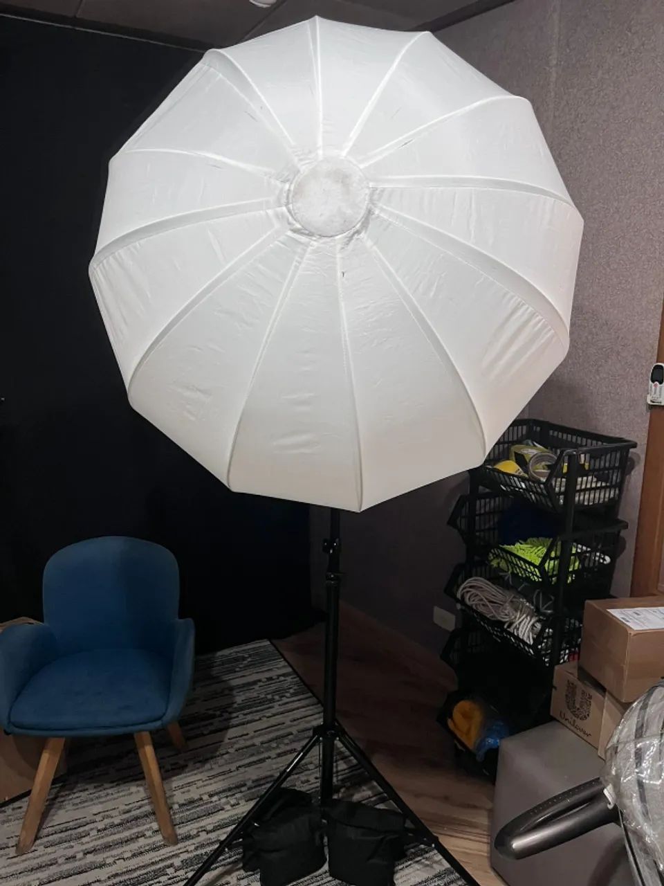 Guarda-chuva difusor Luz de canto Softbox com Sandbags - Foto 4