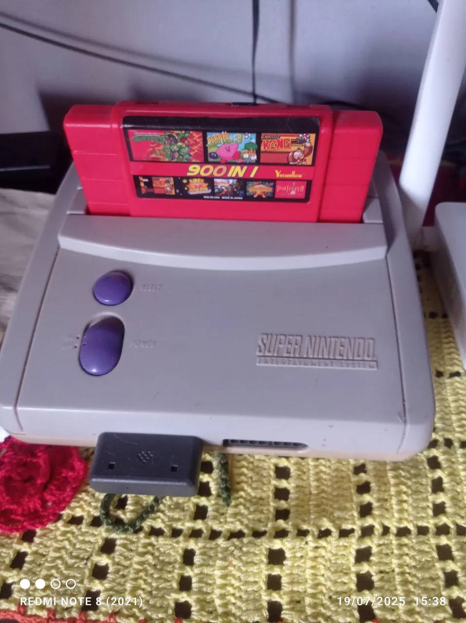 Super Nintendo (SNES) com cartucho 900 em 1!