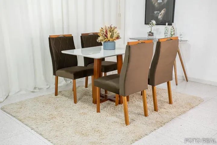 Mesa de Jantar Pedro  1,20m  4 Cadeiras   Pronta Entrega!  RF - Foto 6