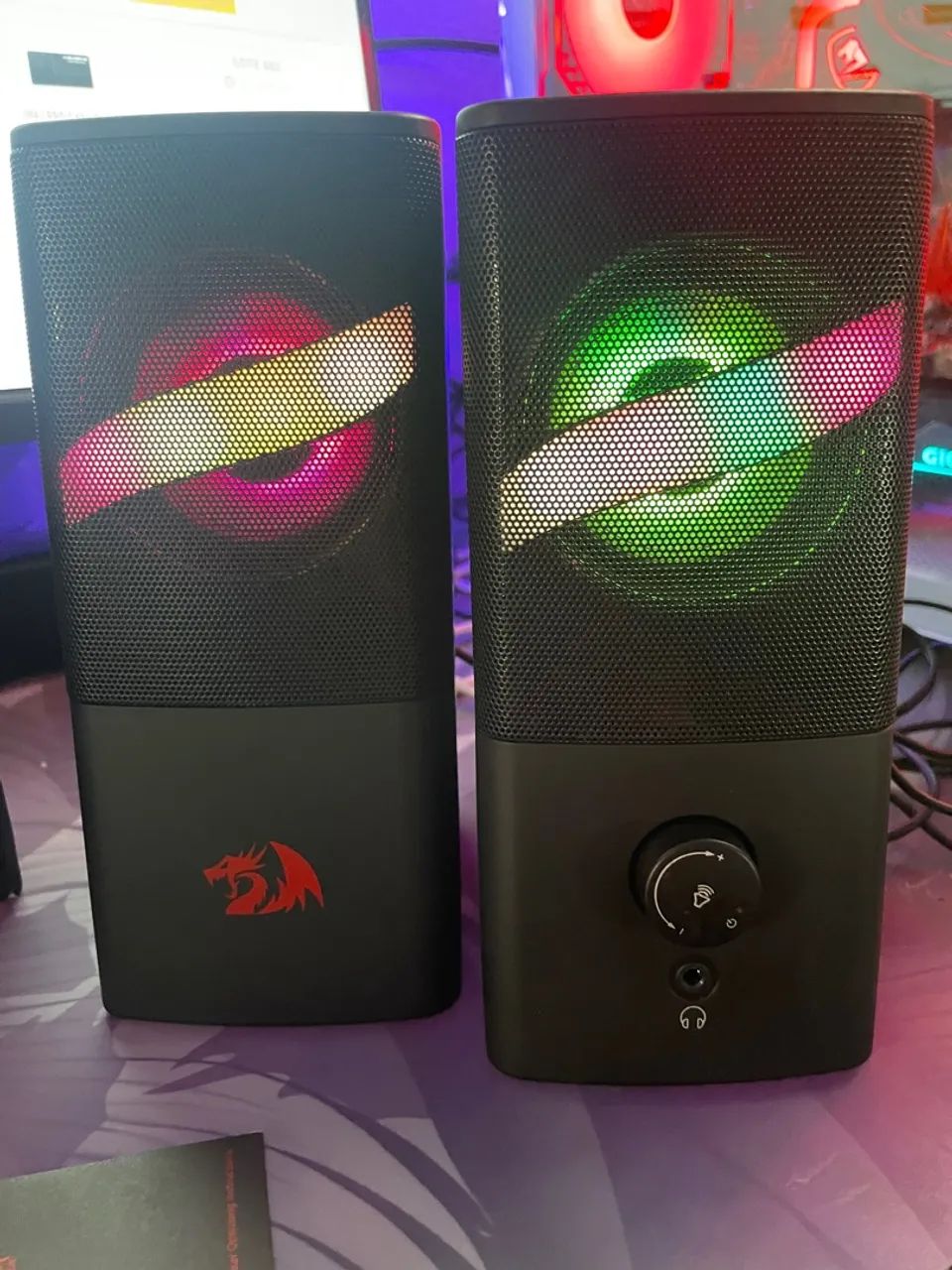 Caixa de Som Redragon Air - Gamer com LED - Foto 3