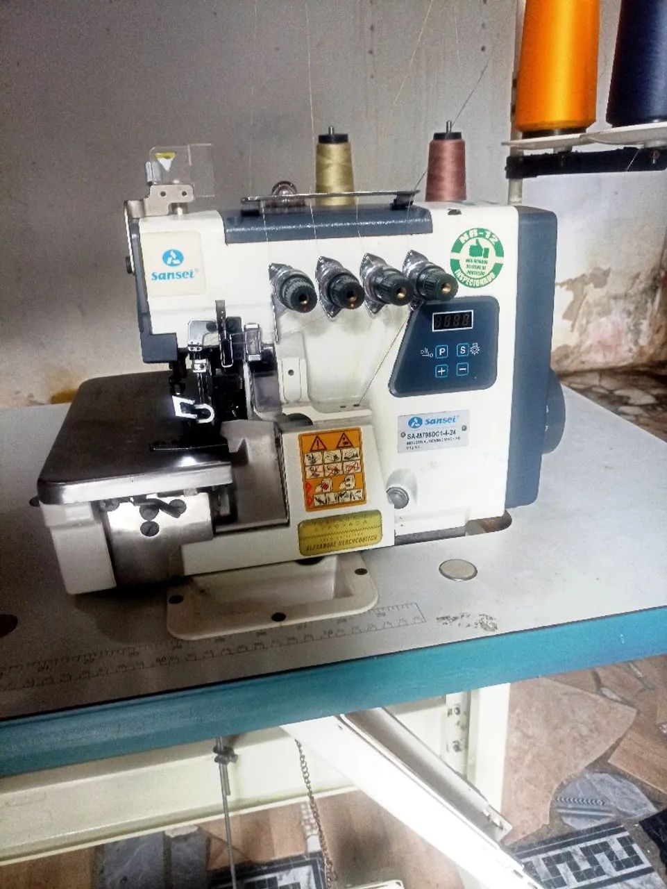 Máquina de Costura Overlock Sansei SA-87 Ponto CadeiaRC-1424
