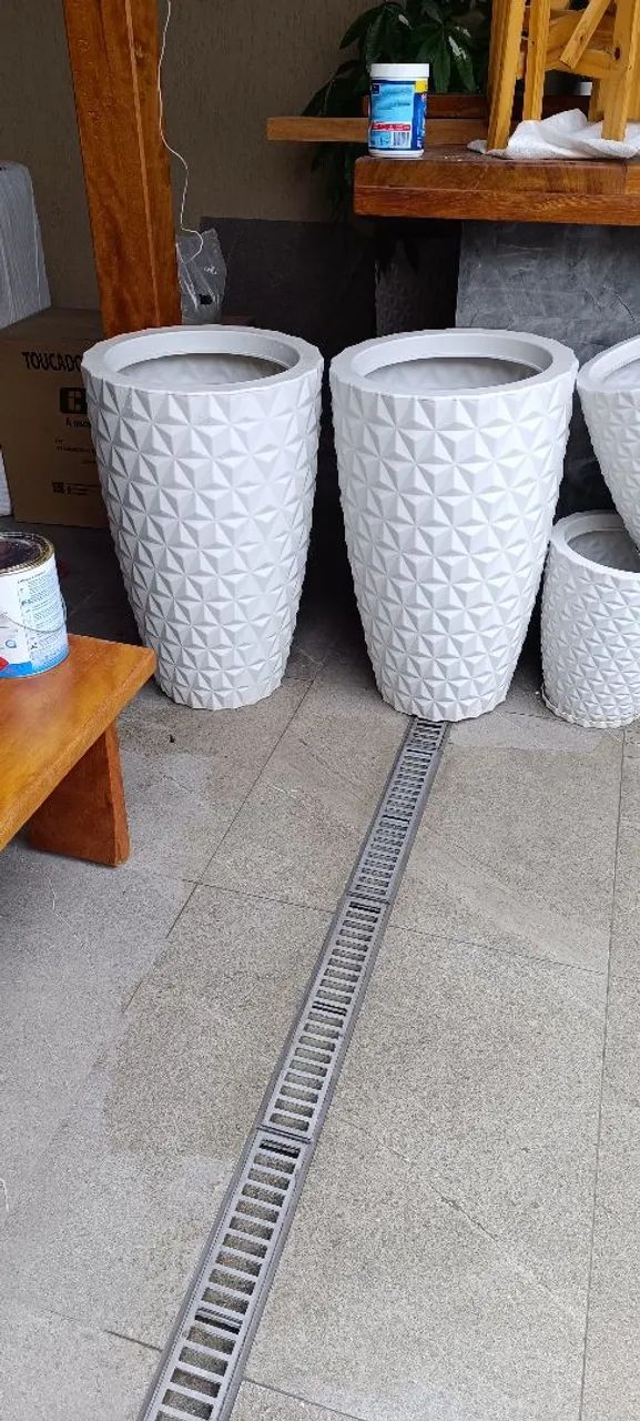 Conjunto de Vasos para Plantas - Branco - Foto 2