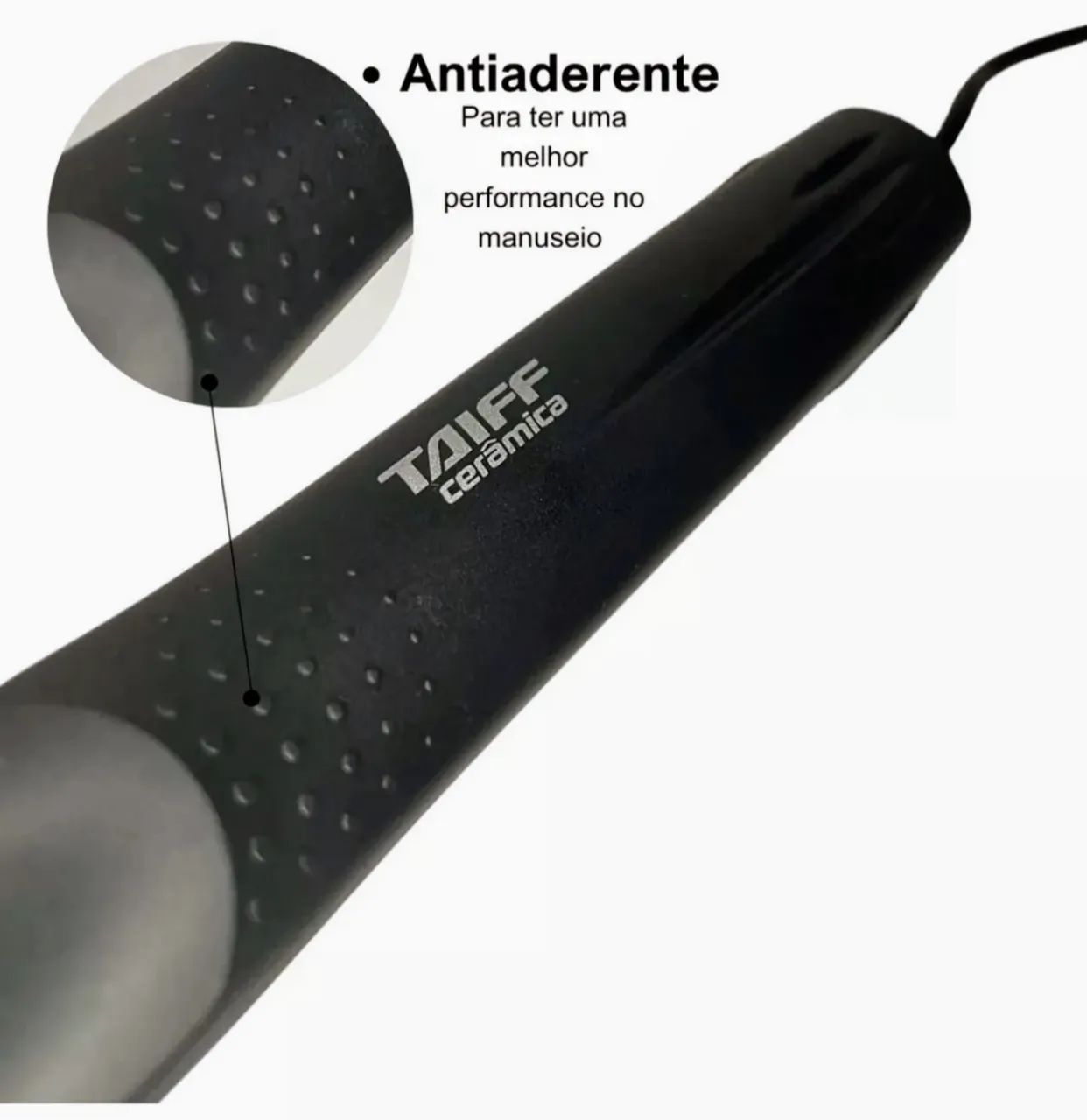 Chapinha Escova Elétrica Profissional Taiff Cerâmica 180ºC Nova + Nota Fiscal! - Foto 5