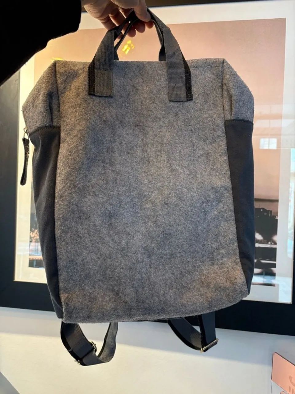 mochila cinza azzaro - Foto 2