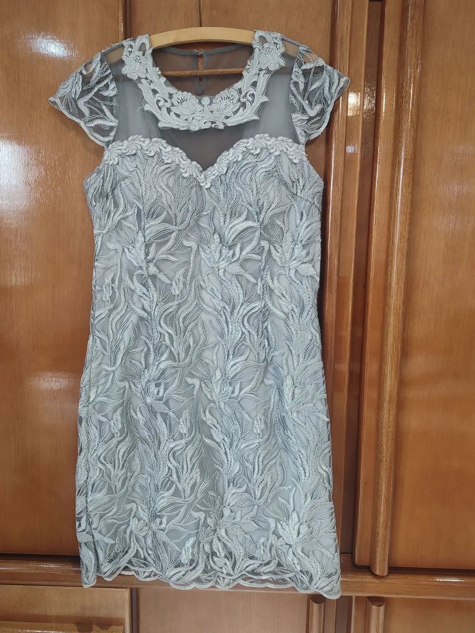 Vestido Festa Bordado Elegante