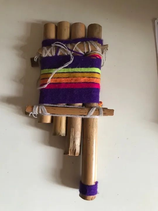 Flauta peruana artesanal de bambu - Foto 2