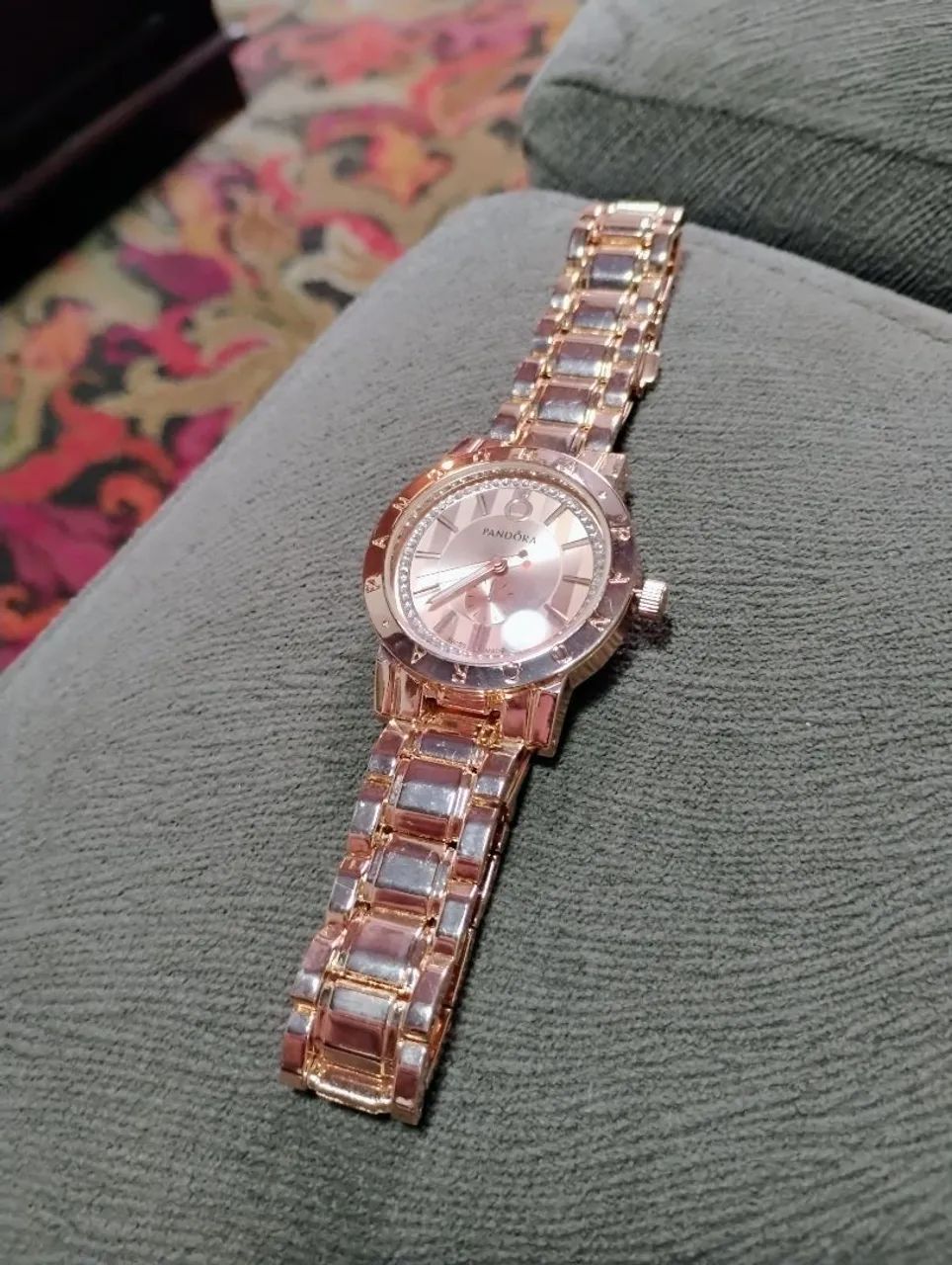 Relógio Pandora Feminino Dourado rose  - Foto 4