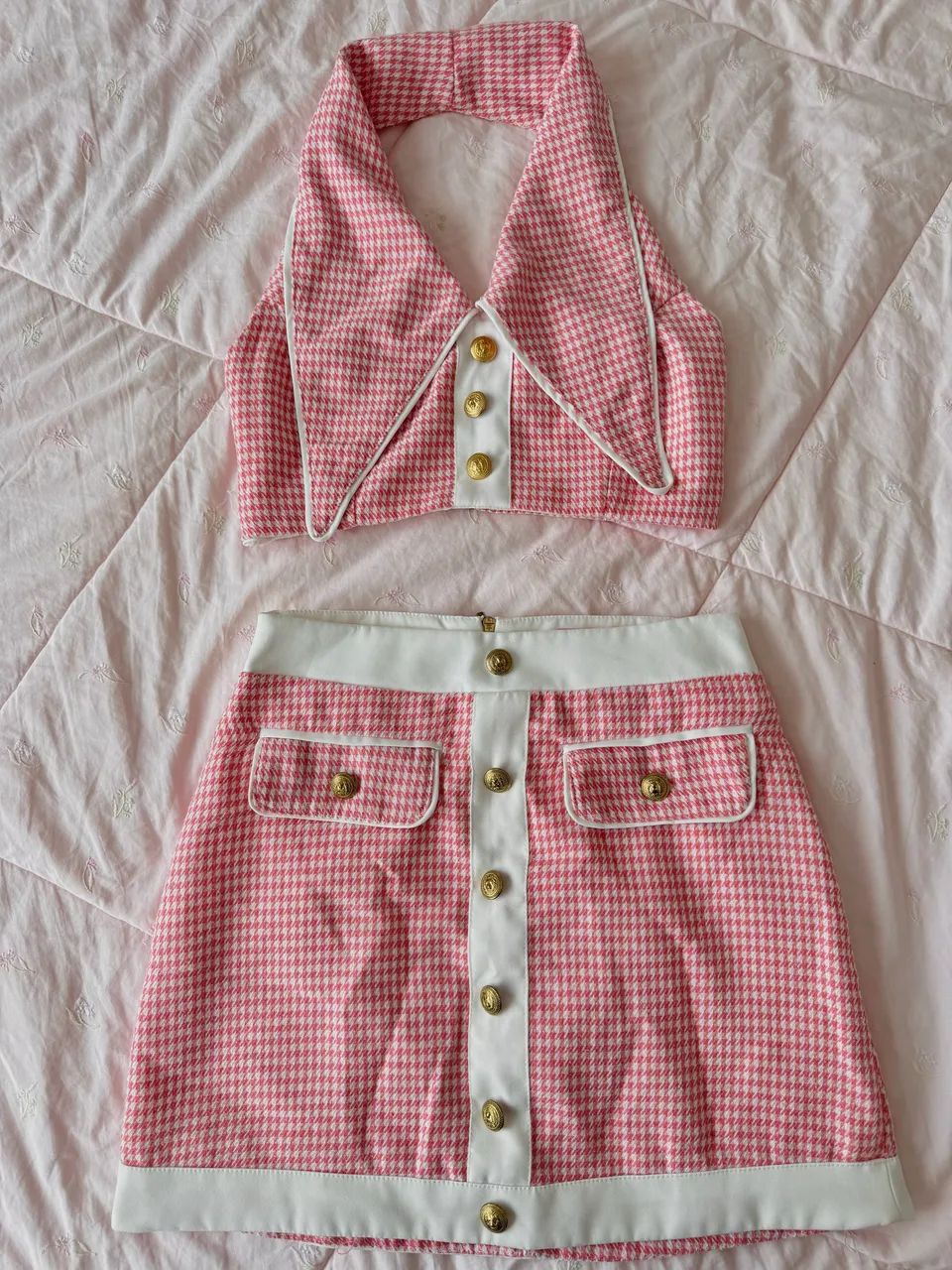 Conjunto top e saia rosa - HAHL collection 
