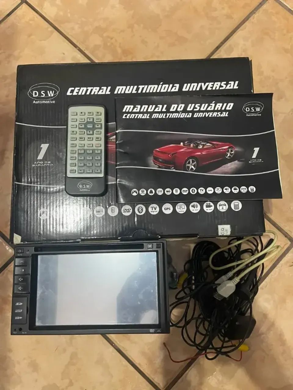 Central Multimídia Dsw 2138 Dvd Tv Gps Usb Sd Bluetooth