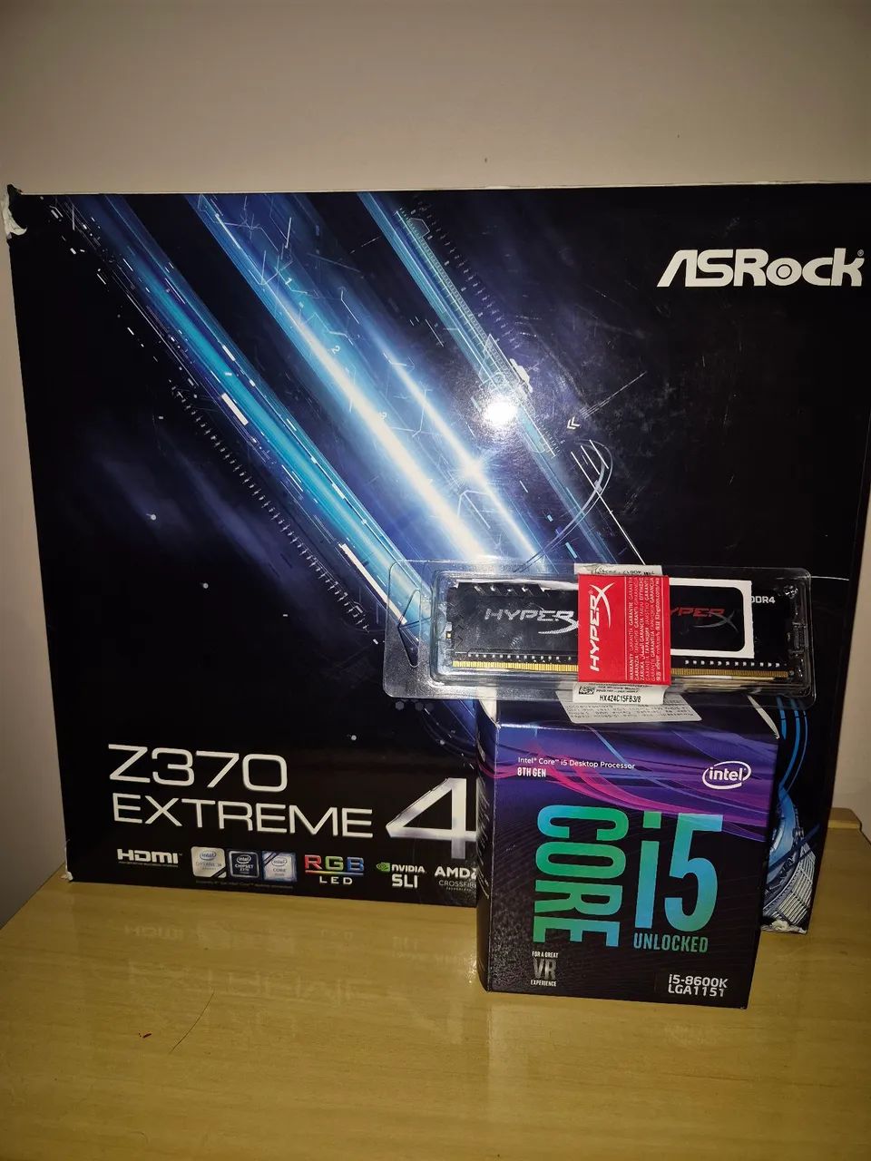 Kit Upgrade PC i5 8600K 6 Núcleos + Z370 + 16GB DDR4 - Peças de