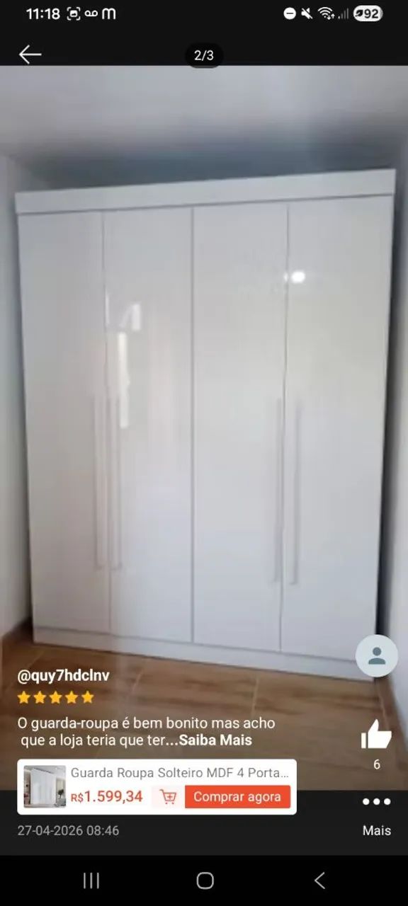 Guarda roupa casal  - Foto 2
