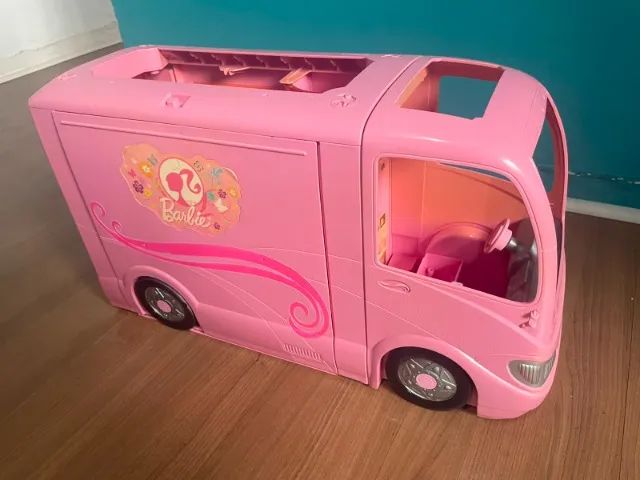 Trailer de Camping da Barbie da Mattel - Usado