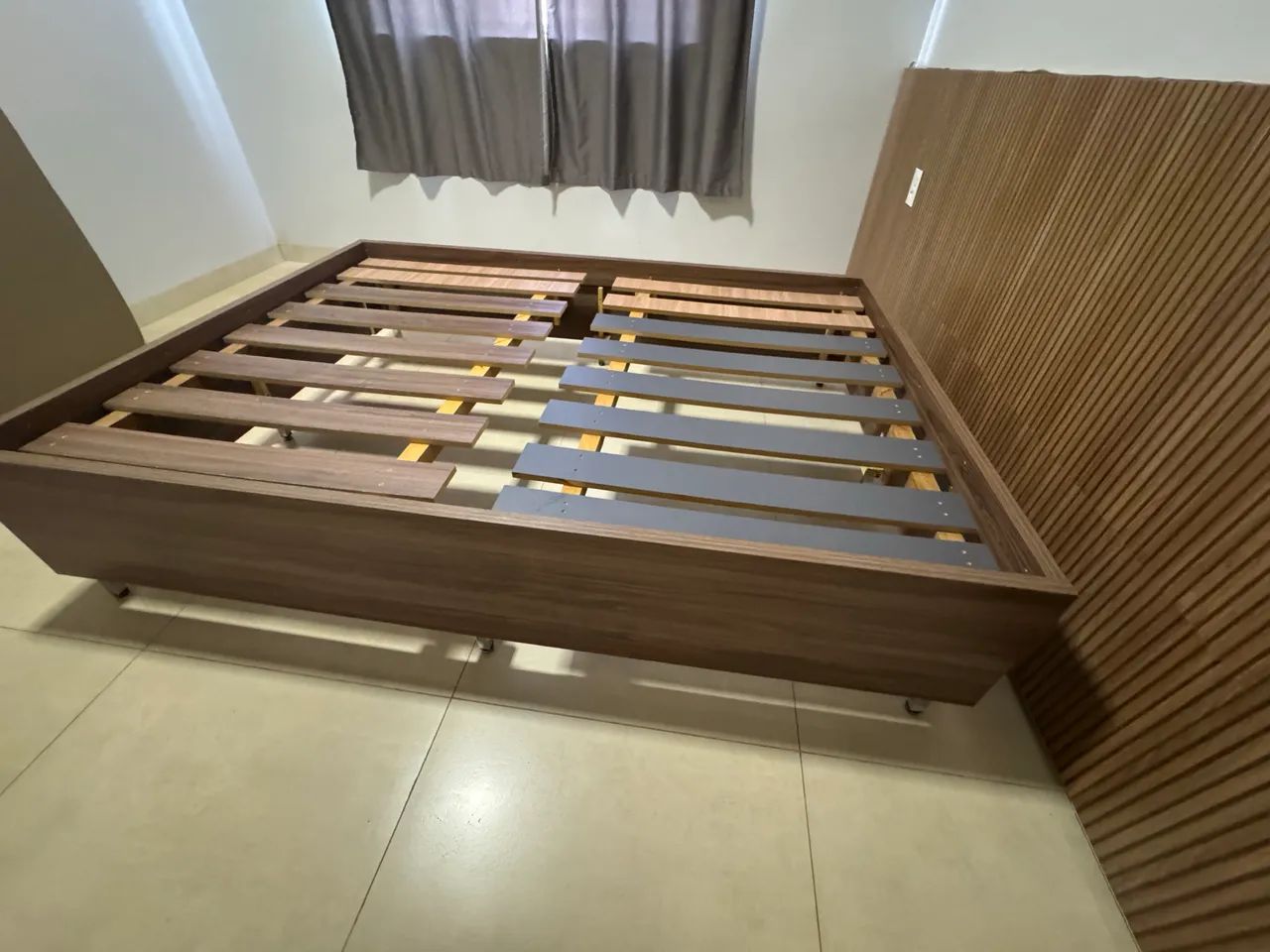 Cama casal madeira estilo japonesa - Foto 2