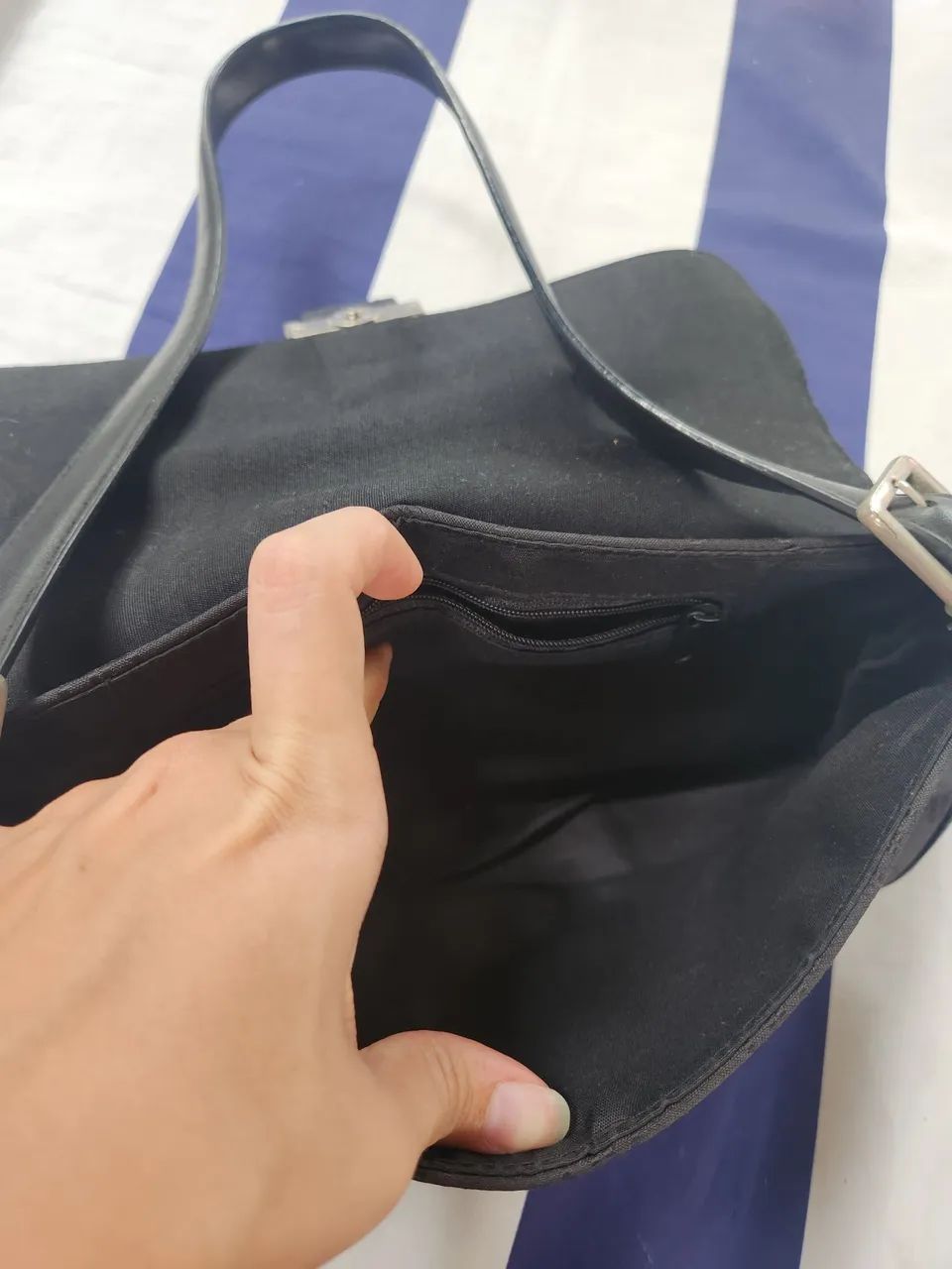 Bolsa baguete preta  - Foto 3