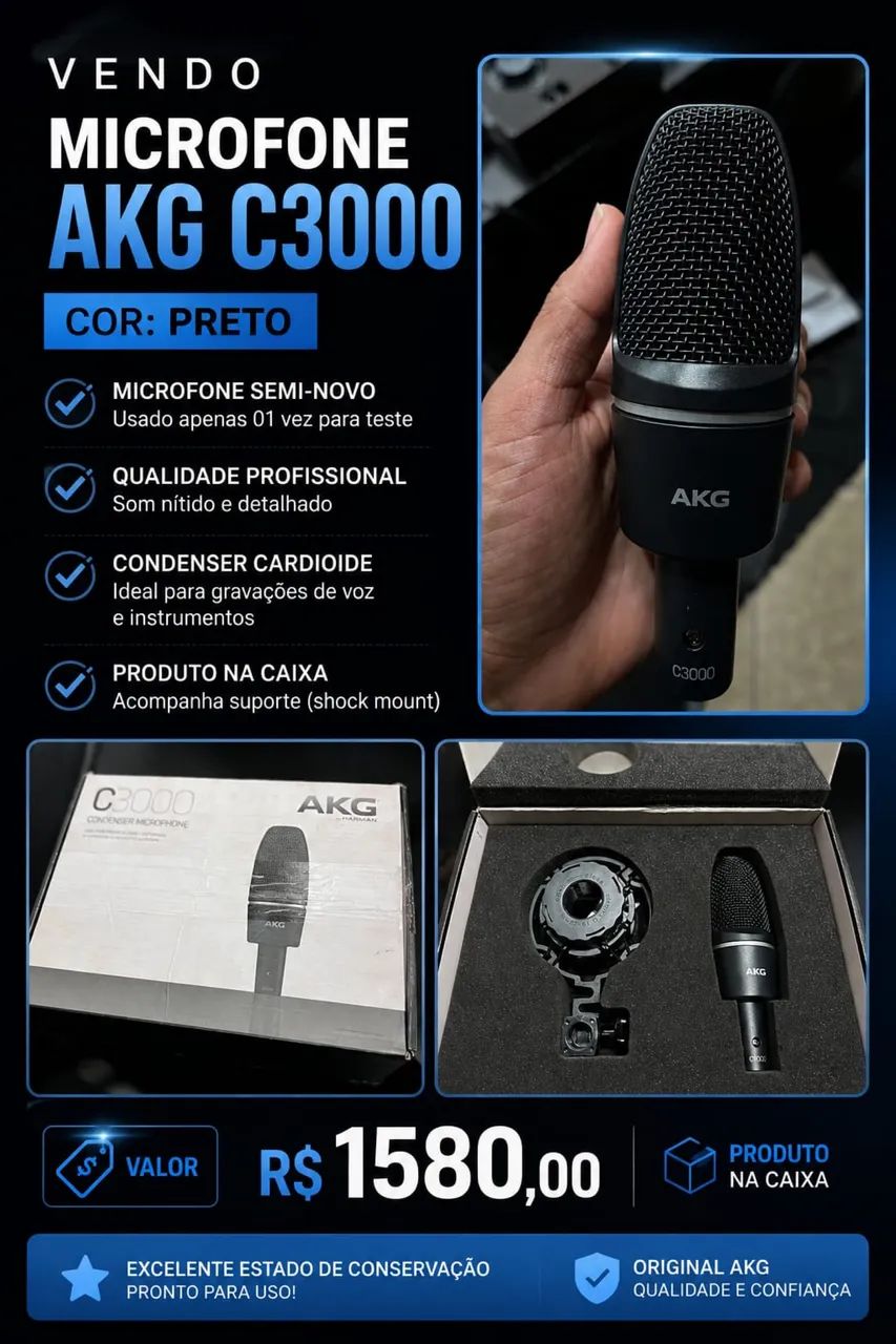 Microfone AKG C3000