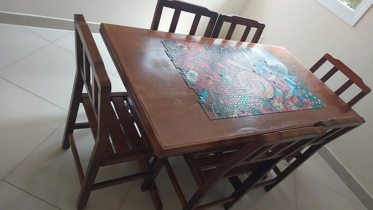 Mesa madeira 6 lugares 