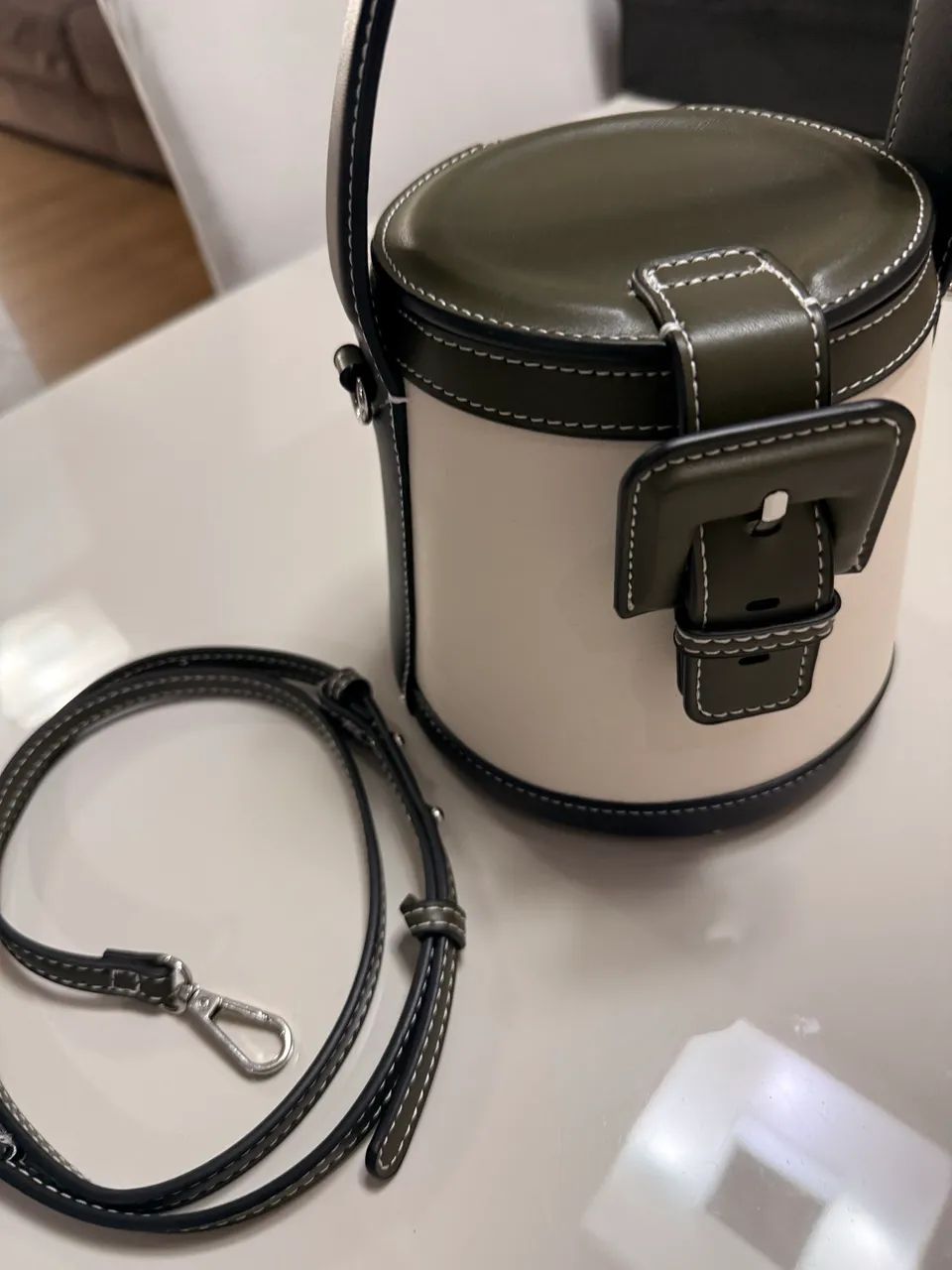 Bolsa caixa com fivela Zara - Foto 2