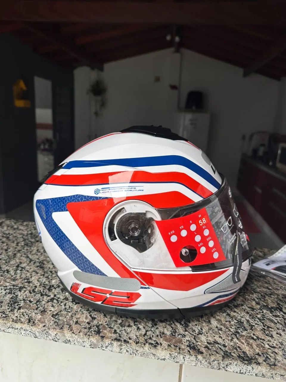 Vendo capacete ls2 strobe 2 azul  - Foto 3