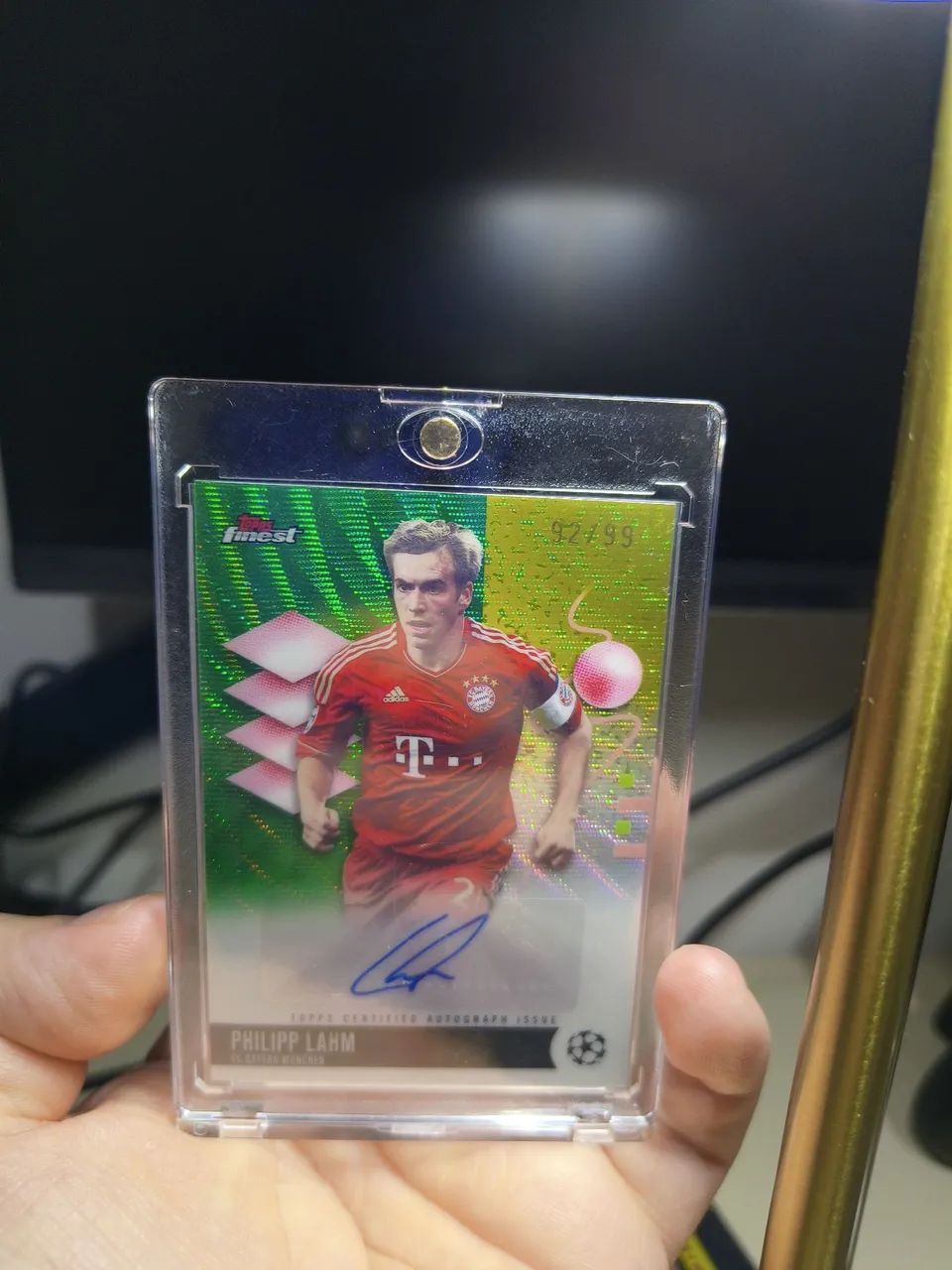 Card Topps Autografado Philipp Lahm numerada 