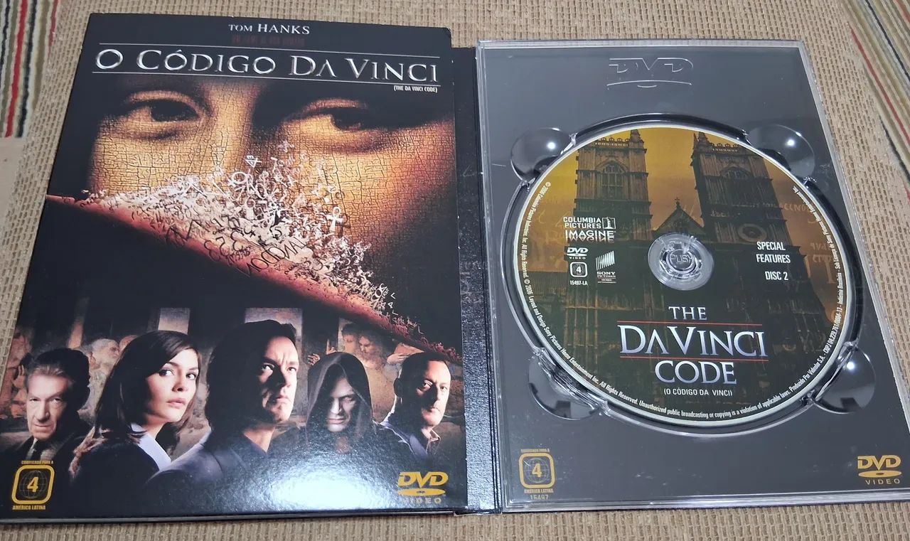 Kit 3 DVDs - O Código da Vinci + 2 brindes - Foto 2