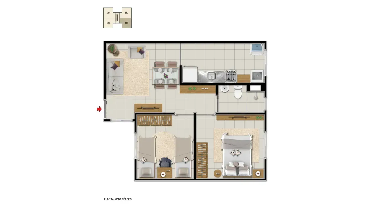 PLANTA 42m²