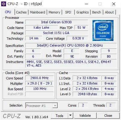 Intel Celeron G3930 2/2 2.90 GHz - Foto 2