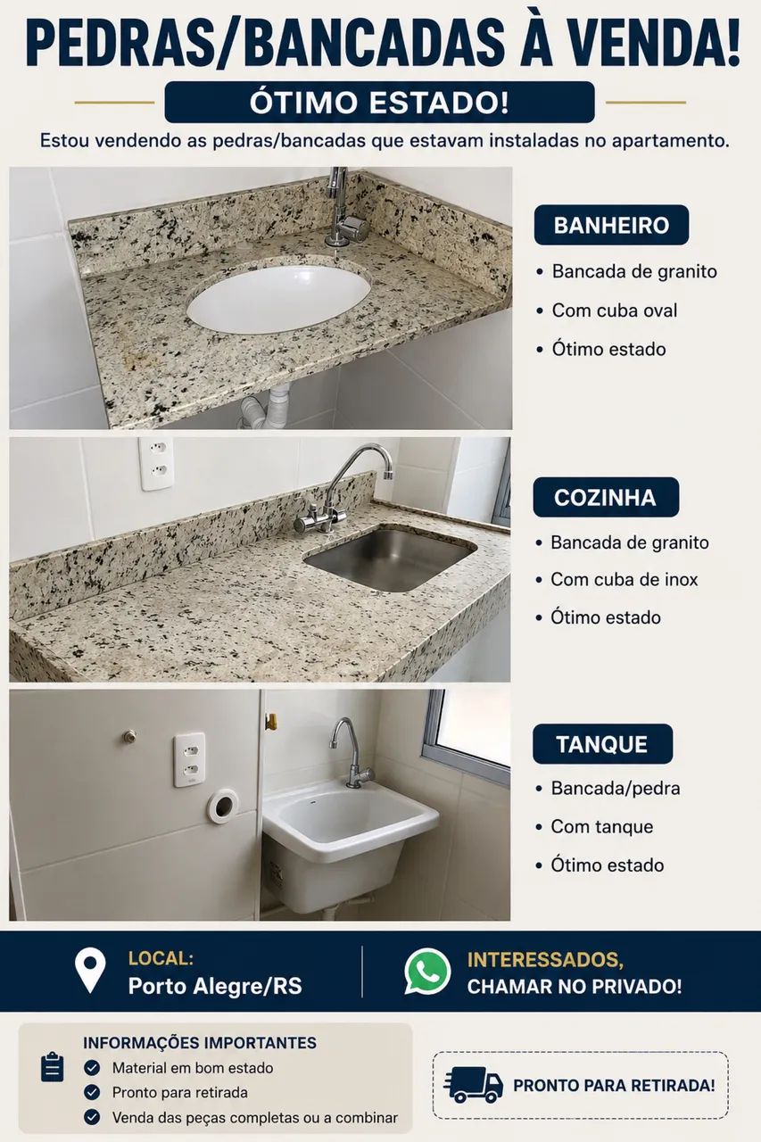 Pedras e bancada a venda - Foto 4