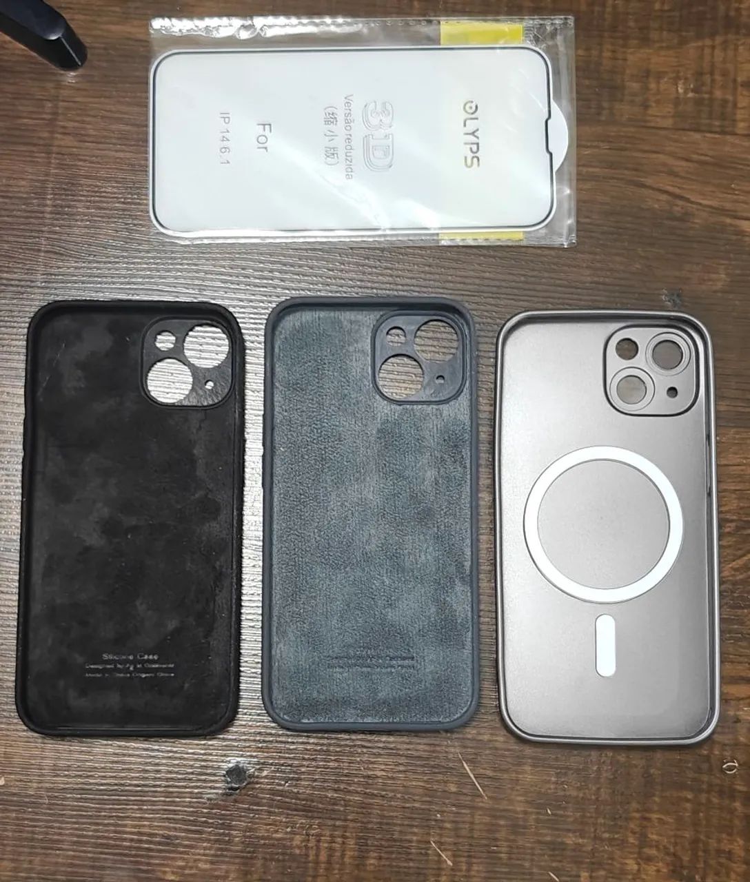 3 Capinha iPhone 14 + Película Ip14 nova Case Capinha Iphone - Foto 2