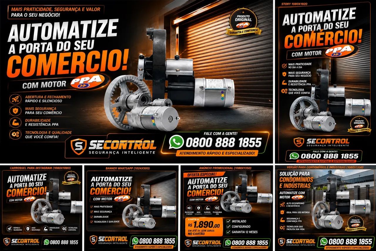 Motor pra porta de enrolar, automatize seu comércio  - Foto 2