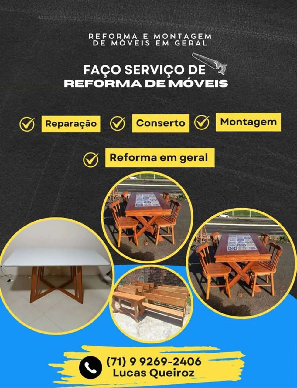 REFORMA, CONCERTOS E MONTAGEM DE MÓVEIS EM GERAL