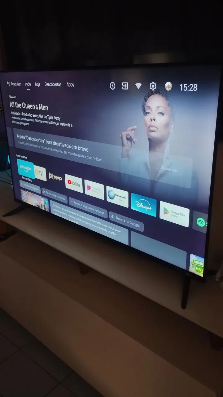 SMARTV 50 polegadas comando de voz completa todos os aplicativos 4k - Foto 2