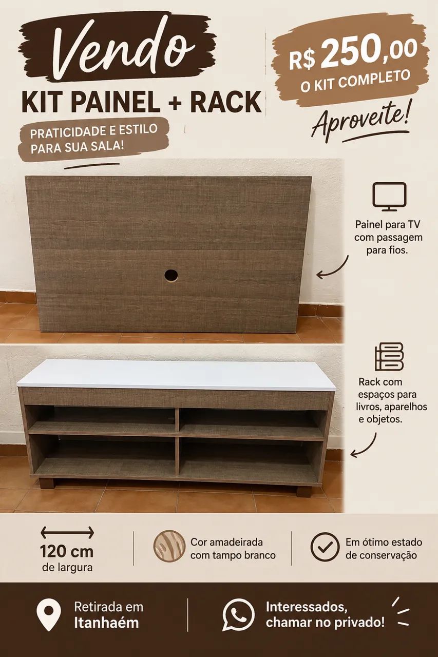 Rack + painel 