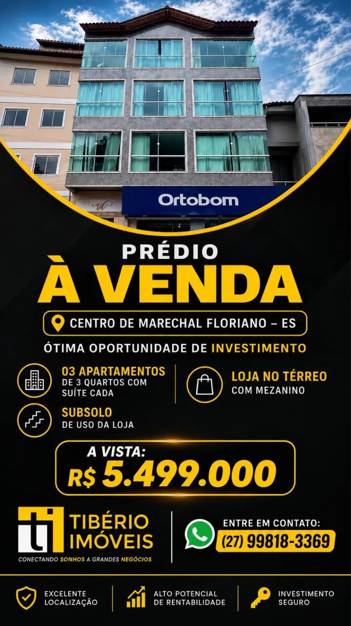 EDIFÍCIO DE 3 ANDARES A VENDA EM MARECHAL - Foto 2