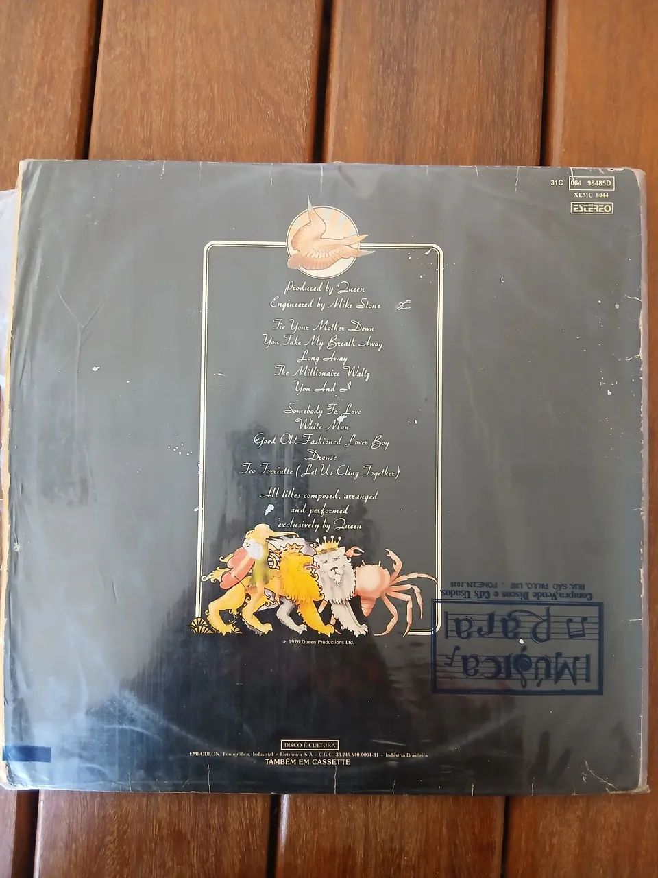 Lp Queen "a Day at the races" usado. - Foto 2