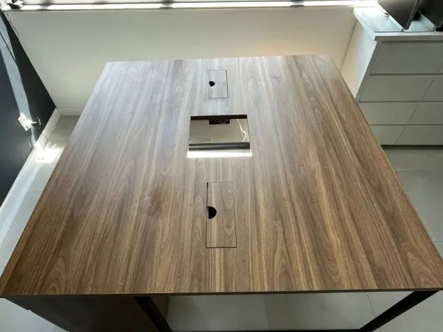 Mesa quadrada MDF com gaveteiro  - Foto 2