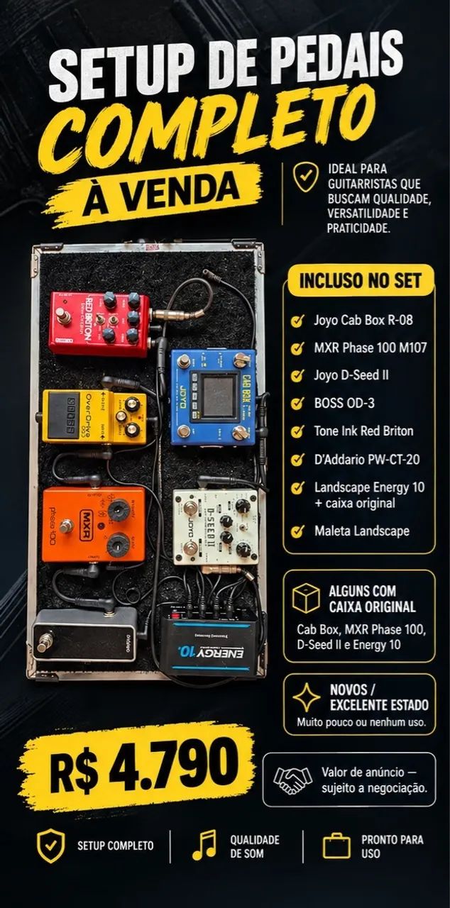 Pedais para guitarra