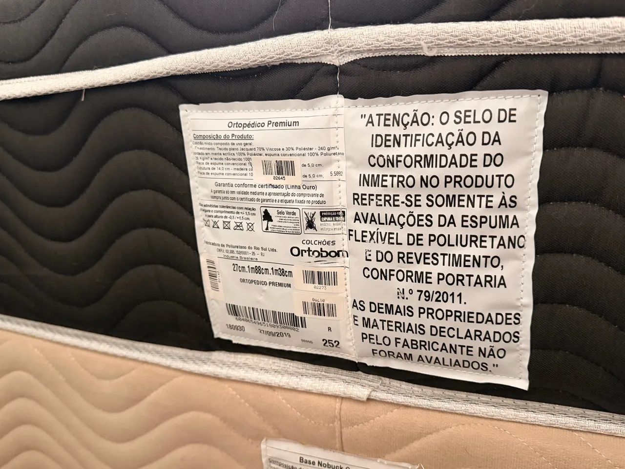 colchão ortopédico premium + base casal - Foto 5