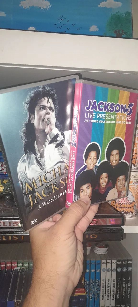 DVD Michael Jackson A Wonderful Life e DVD Jackson 5 Live