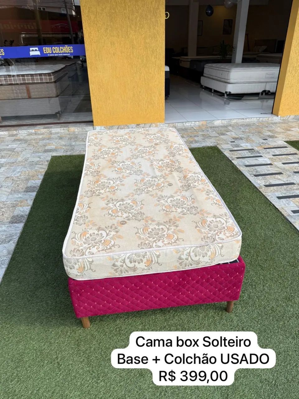 Cama Box Solteiro USADO - ENTREGAMOS 