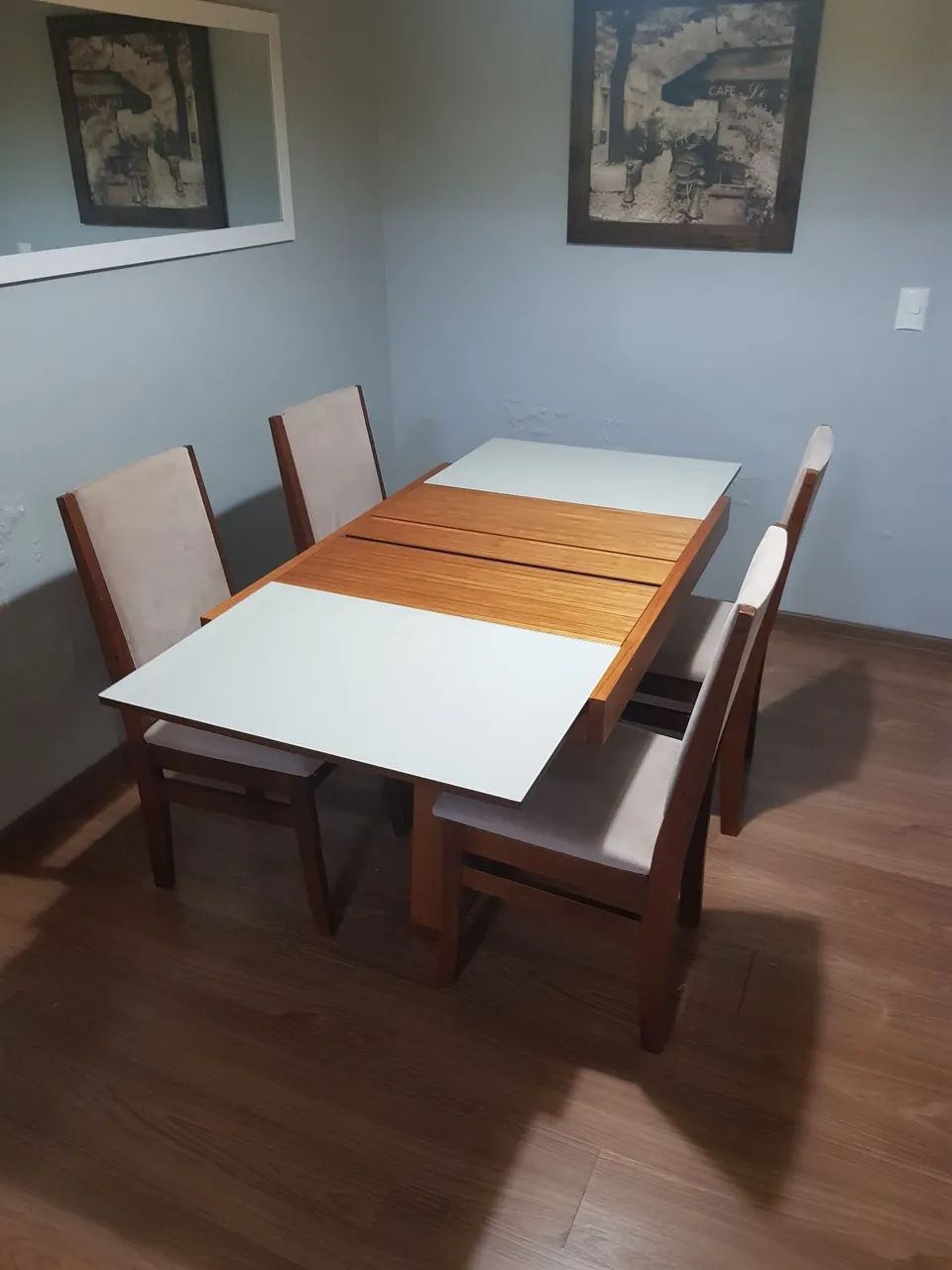 Mesa extensível com 4 cadeiras - Foto 2