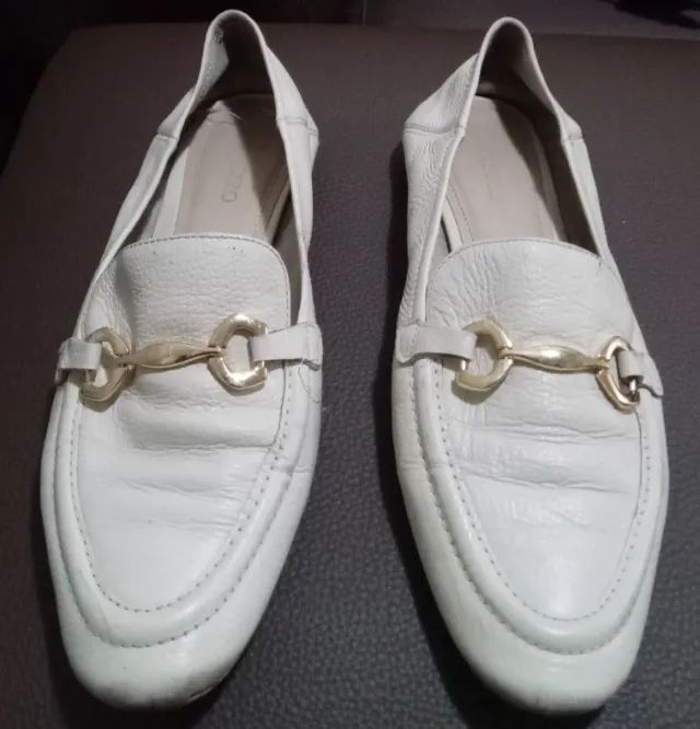 Mocassim couro Arezzo - Nude - Foto 3